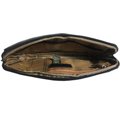 Leather clutch bag Italico 9405 nero black