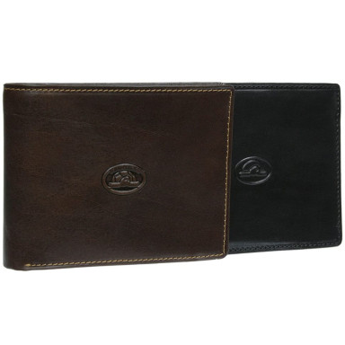 Leather wallet Italico 1656 nero black