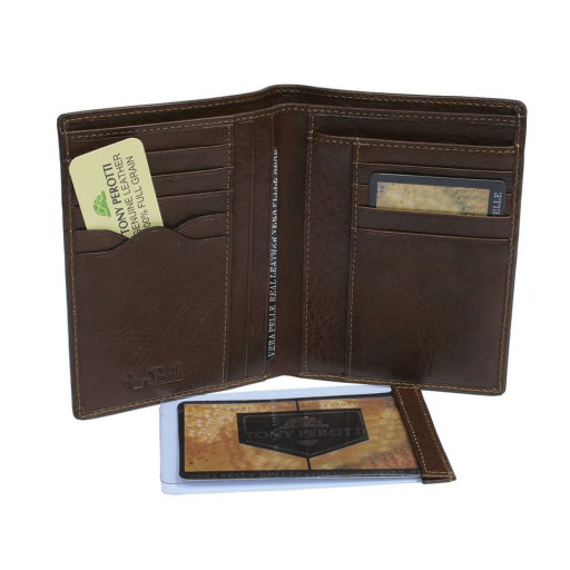 Шкіряне портмоне Italico 1153 cognac коньячний