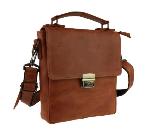 Сумка чоловіча шкіряна барсетка з ручкою SULLIVAN 354101(35) світло-коричнева