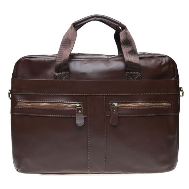 Мужская кожаная сумка Borsa Leather K11120-brown