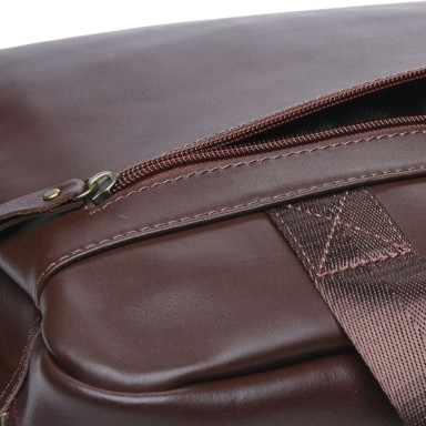 Мужская кожаная сумка Borsa Leather K11120-brown