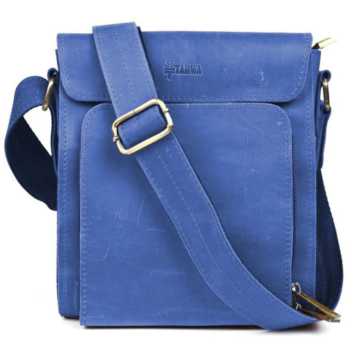 Чоловічі шкіряні сумки через плече RUI-30272-3md TARWA крейзі хорс ультрамарин