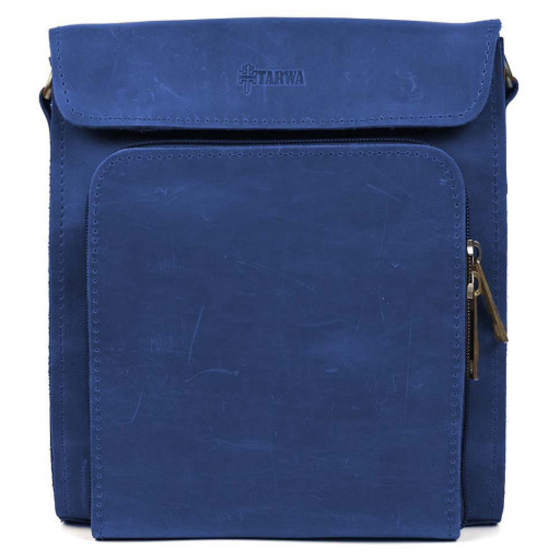 Чоловічі шкіряні сумки через плече RUI-30272-3md TARWA крейзі хорс ультрамарин