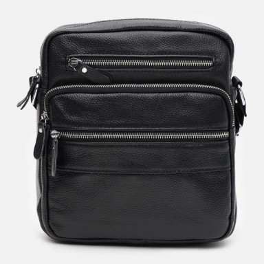 Men's leather bag Keizer K19981bl-black