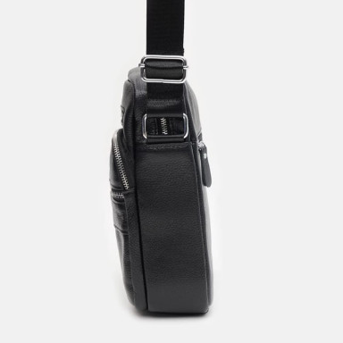 Men's leather bag Keizer K19981bl-black