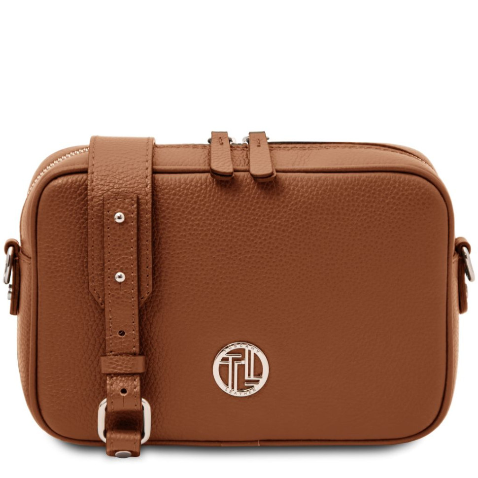 Cubetto Leather shoulder bag Tuscany TL142499