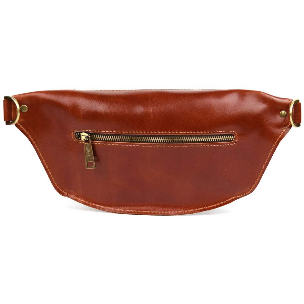 Сумка бананка в розмірі L TARWA GBalc-3106-3lx 3 відділення коньячна