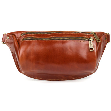 TARWA GBalc-3106-3lx 3-compartment fanny pack, size L, cognac