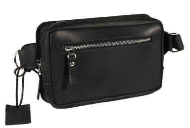 Mens sling shoulder bag banana 102-20(25) black