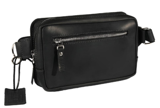 Сумка чоловіча слінг на плече бананка 102-20(25) чорна