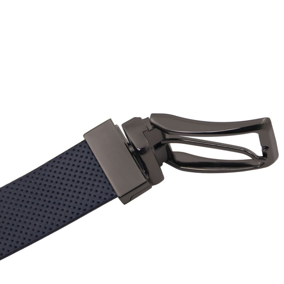 Cintura elegante double face 35mm in pelle liscia