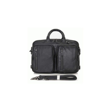 Портфель мягкий кожаный BUFFALO BAGS M7014A черный