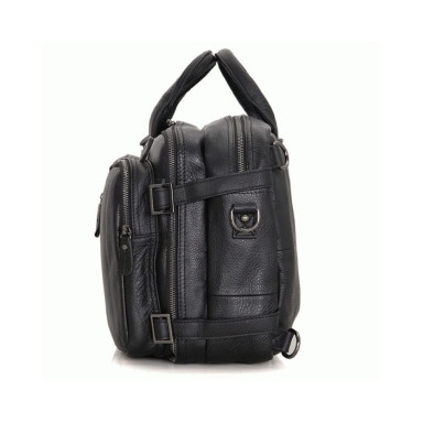 Портфель мягкий кожаный BUFFALO BAGS M7014A черный