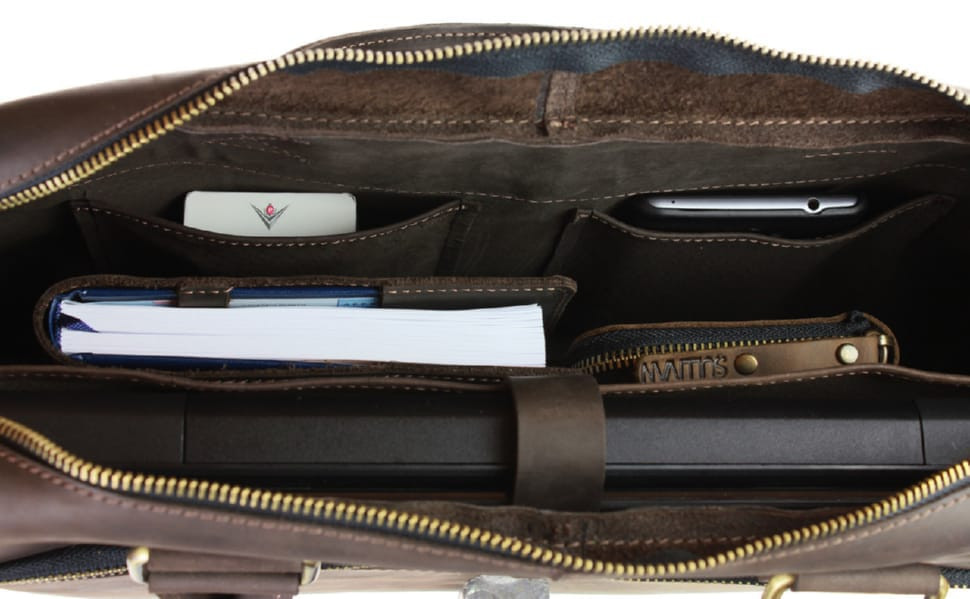 Bag man's for documents large leather A4 SULLIVAN 74228(60) brown