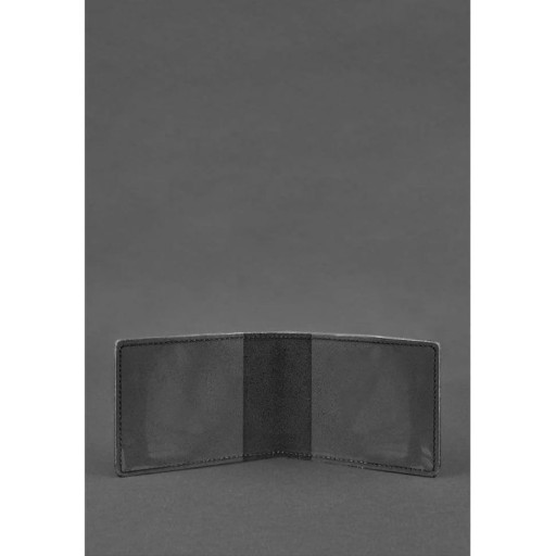 Шкіряна обкладинка на посвідчення Державної служби України з надзвичайних ситуацій Чорна