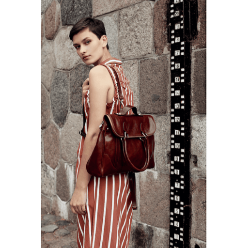 Жіночий шкіряний рюкзак-сумка - Charlotte's Web - Коричневий колір - Time Resistance 1183401