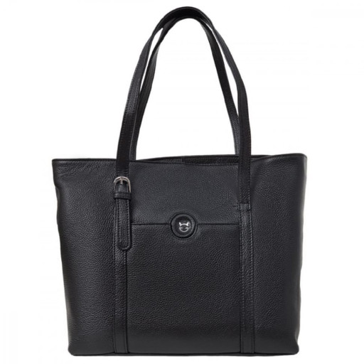 Сумка жіноча шкіряна GIORGIO FERRETTI GF2019808-1 чорна