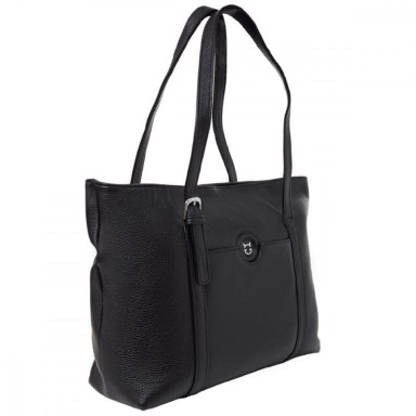 Сумка жіноча шкіряна GIORGIO FERRETTI GF2019808-1 чорна