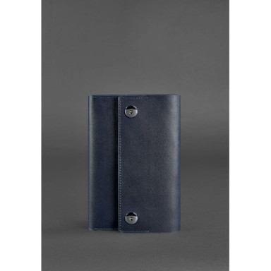 Leather notebook (Soft-beech) 5.0 dark blue