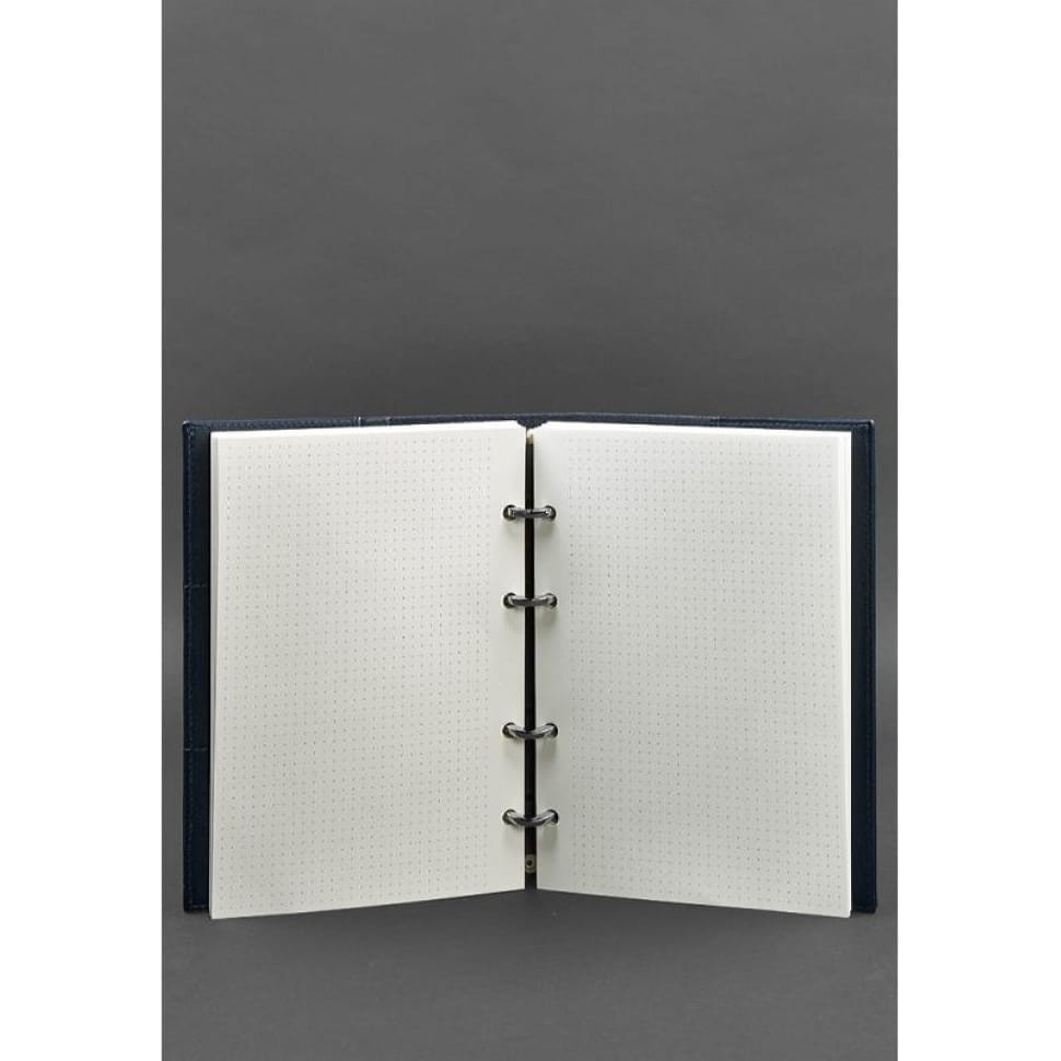 Leather Loop Notebook 9.0 with Hard Blue Cover