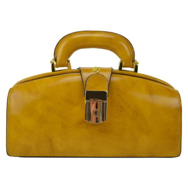 Pratesi RSE120/N - Lady Brunelleschi Bag in cow leather Radica Mustard