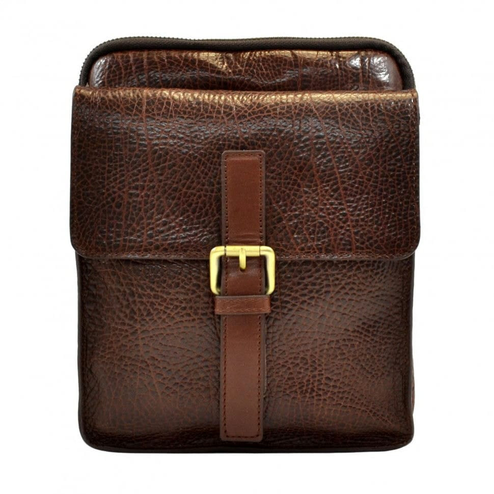 Барсетка м'яка шкіряна Tony Bellucci 5066-886 коричневий флотар