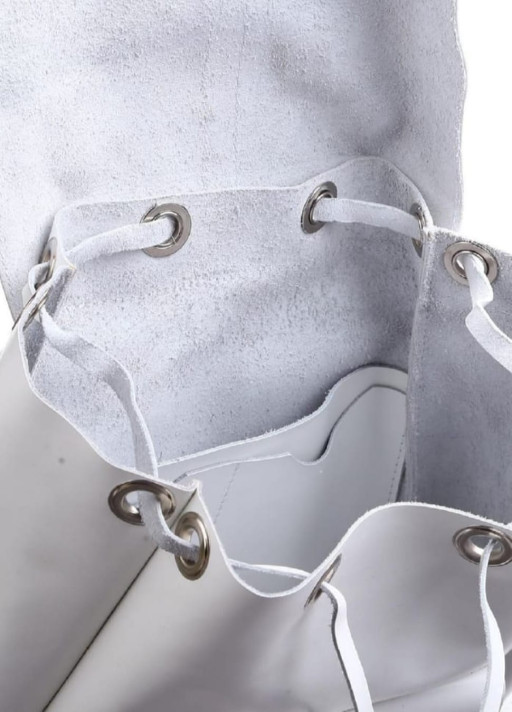 Рюкзак жіночий шкіряний Dekey, колір - Білий 021бел