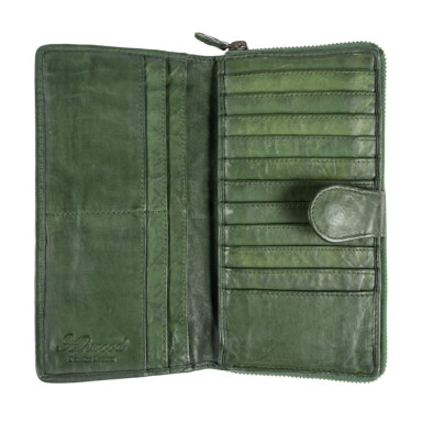 Винтажный кошелек женский Ashwood D84 Green