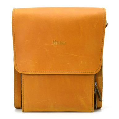 Leather tablet shoulder bag Rcam-3027-4lx brand TARWA sand color