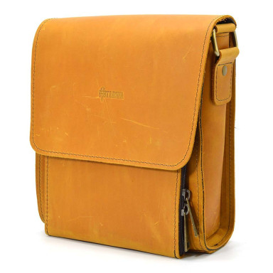 Leather tablet shoulder bag Rcam-3027-4lx brand TARWA sand color