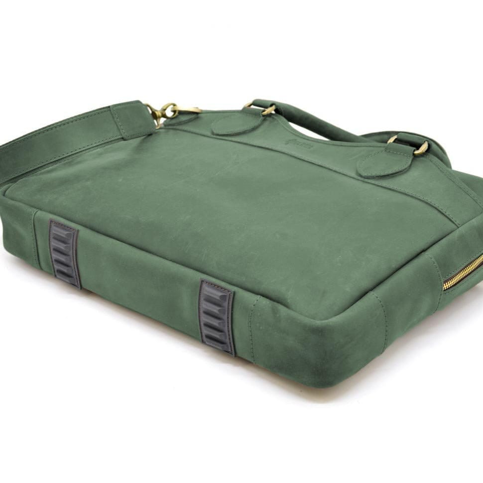 Mens bag made of genuine leather A4 Crazy Horse RE-8839-4lx TARWA green