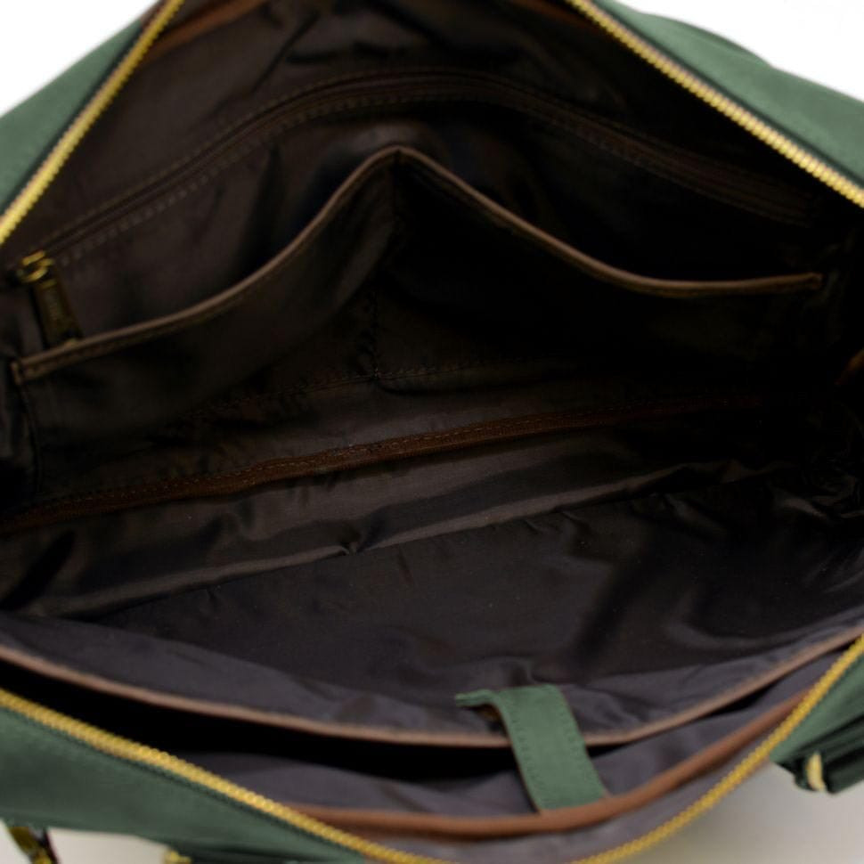 Mens bag made of genuine leather A4 Crazy Horse RE-8839-4lx TARWA green