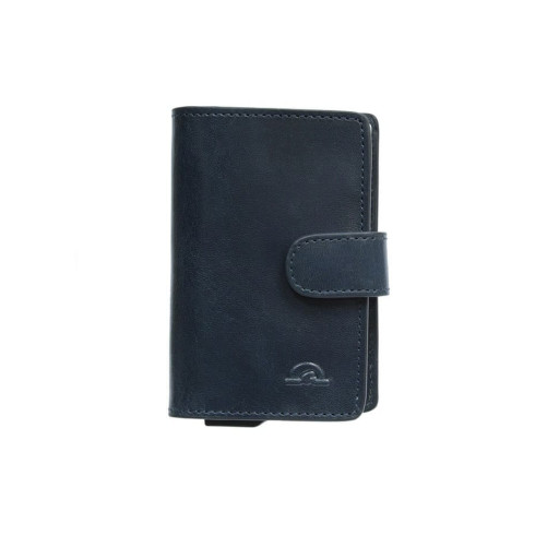 Кредитниця шкіряна Nevada 3776 з системою RFID navy синій