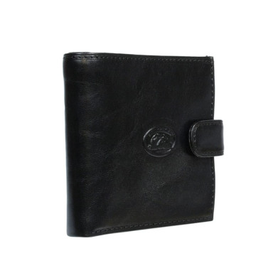 Leather wallet Italico 1256 nero black