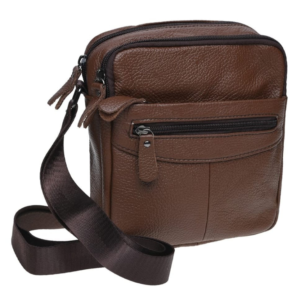 Чоловіча сумка на плече Borsa Leather K11029-brown