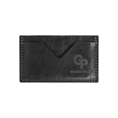 Cardholder Grande Pelle 300610 black smooth leather