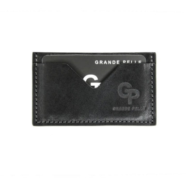 Cardholder Grande Pelle 300610 black smooth leather