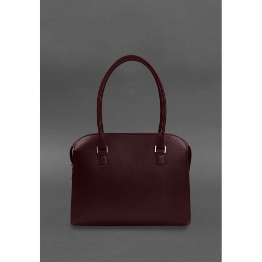Жіноча шкіряна сумка Business бордовий Краст