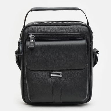 Men's leather bag Keizer K18207bl-black