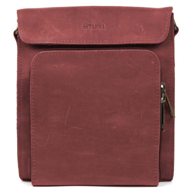 Men's leather shoulder bag RW-30272-3md TARWA crazy horse marsala