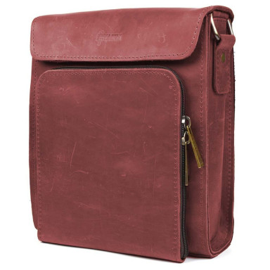 Men's leather shoulder bag RW-30272-3md TARWA crazy horse marsala