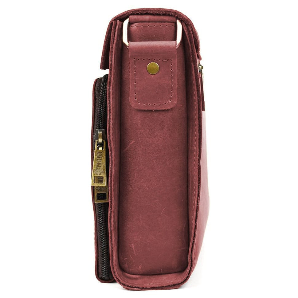 Men's leather shoulder bag RW-30272-3md TARWA crazy horse marsala
