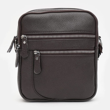 Men's leather bag Keizer K13646br-brown