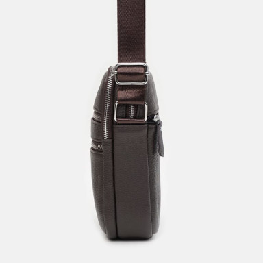 Men's leather bag Keizer K13646br-brown