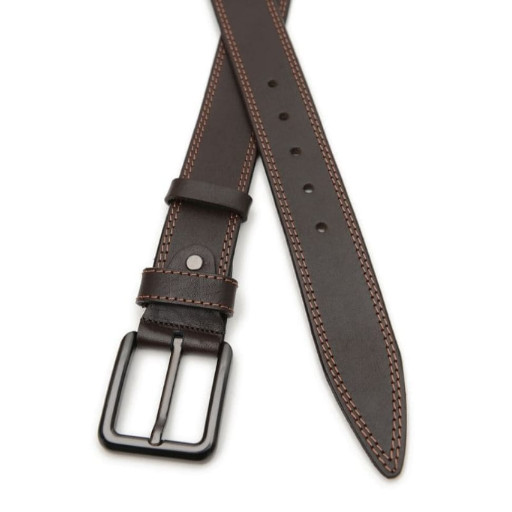 Чоловічий шкіряний ремінь V1125GX02-brown