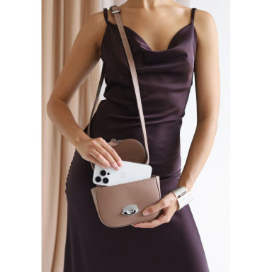 Jill women's leather bag in caramel