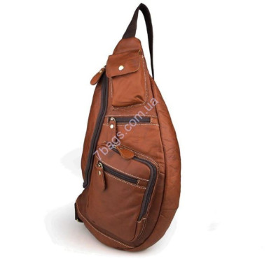 Leather men's backpack made of cowhide