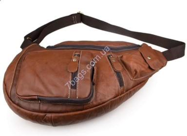 Leather men's backpack made of cowhide