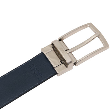 Cintura elegante double face 35mm in pelle liscia